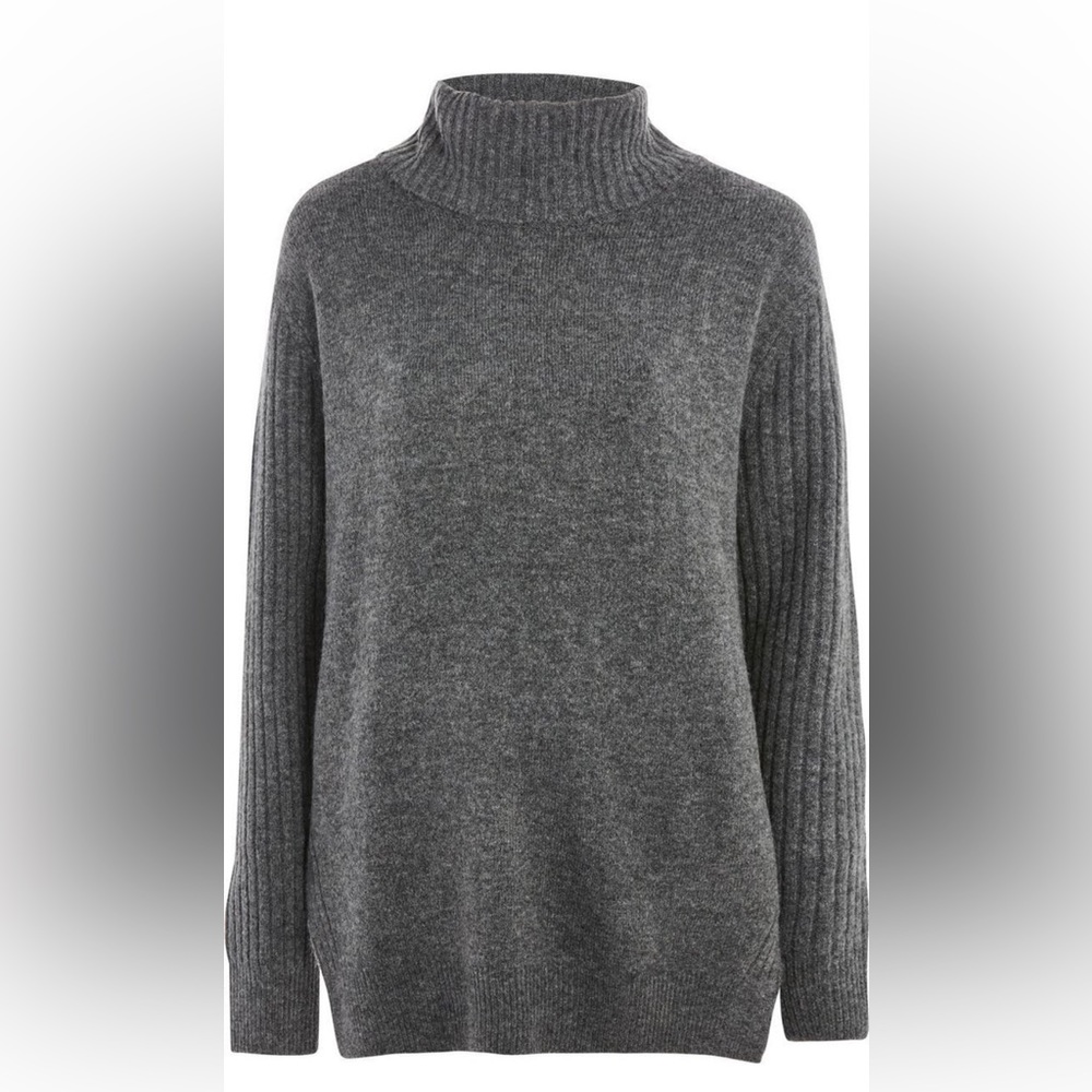 Topshop Oversize Funnel Neck Sweater